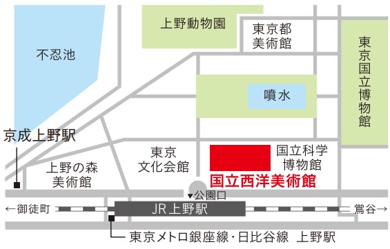 国立西洋美術館地図